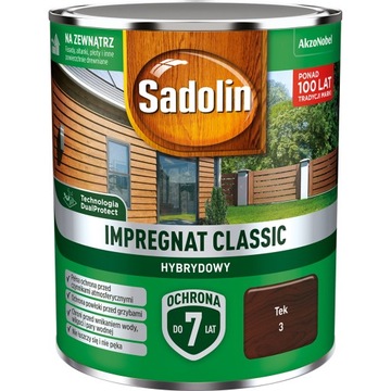 Sadolin impregnat do drewna Classic Tek 0,75L