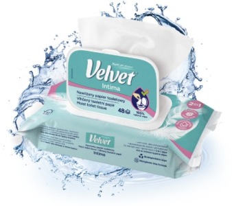 БАРХАТ ИНТИМА 2 В 1 УВЛАЖНЕННАЯ ТУАЛЕТНАЯ БУМАГА САЛФЕТКИ ДЛЯ ИНТИМНОЙ ГИГИЕНЫ