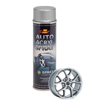 Lakier Do Malowania Felg i Kołpaków Srebrny Spray Chamion 500ml