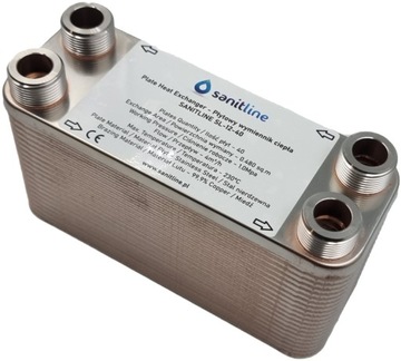 SANITLINE 40 ПЛАСТИНЧАТЫЙ ТЕПЛООБМЕННИК 35 кВт 4x 3/4