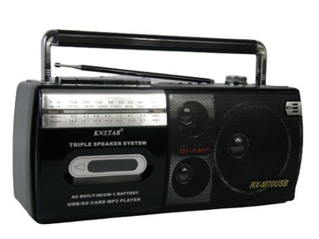 KNSTAR RX-M70 USB/SD РАДИО/КАССЕТА