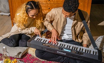 CASIO LK-S450 Подсветка + педаль + штатив + скамейка