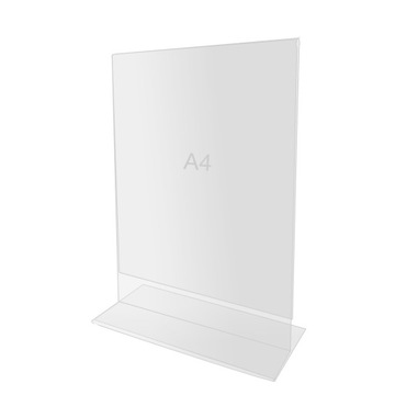 Stojak na menu / prezenter plexi na ulotkę - A4