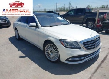 Mercedes Klasa S W222 2018 Mercedes-Benz Klasa S S 560 2018 4.0l 4.0 Benzyna 463KM