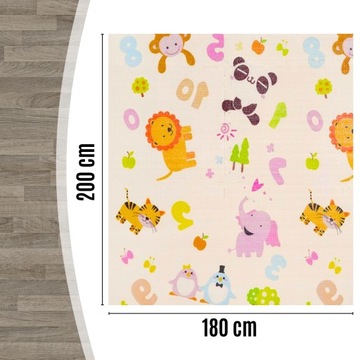 ОБРАЗОВАТЕЛЬНЫЙ КОВРИК ДЛЯ ДЕТЕЙ, ДВУХСТОРОННИЙ ПЕН, ДЛЯ ИГР ДЕТЕЙ, 200Х180