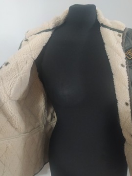 Barbour pikowana damska kurtka na kożuchu 34