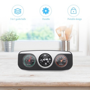 ЛОДЗЬ АВТОМОБИЛЬНЫЙ КОМПАС ТЕРМОМЕТР ГИГРОМЕТР ДЛЯ