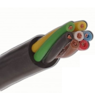 Przewód YLY-S 6x1.0+1x1.5 kabel 7-żyłowy linka 1mb