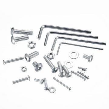 НАБОР ВИНТОВ С ШЕСТИГРАННОЙ ГОЛОВКОЙ M2 M3 M4 M5 НАБОР ВИНТОВ С ШЕСТИГРАННОЙ ГОЛОВКОЙ 1225 шт.