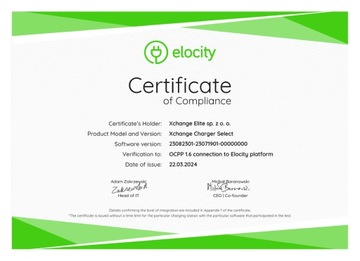 Зарядная станция переменного тока Xchange Charger Select мощностью 2x22 кВт с авторизацией RFID