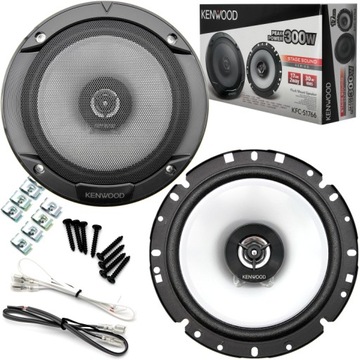 GŁOŚNIKI SAMOCHODOWE KENWOOD KFC-S1766 165MM 16,5CM DO VW VAG GOLF 4 IV 5 V
