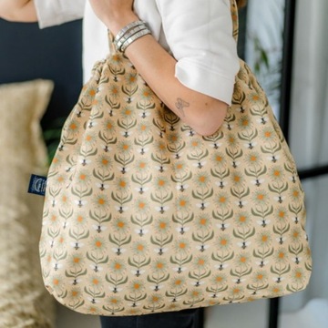 Сумка-шоппер La Millou с розовым карманом Heartbeat