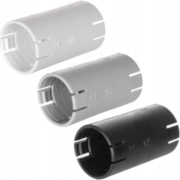 ŁĄCZNIK SKŁADANY PROSTY RUR RLM BIAŁY 16mm 45szt