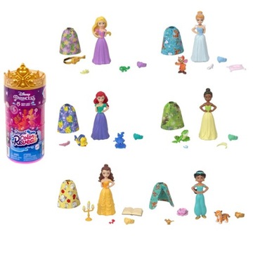 КУКЛА DISNEY PRINCESS TUBE ROYAL COLOR REVEAL 3+