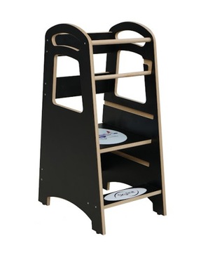 Кухонный помощник Детский кухонный помощник 2в1 Blackboard Solid Black PL