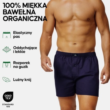 Bokserki Męskie DANISH ENDURANCE Bielizna z Organicznej Bawełny, 4-Pak, XXL