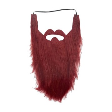 Akcesoria do kostiumów z długą brodą Dla dorosłych dzieci Halloween Wąsy na czerwono
