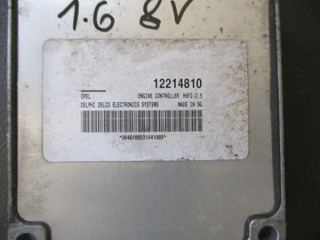 OPEL MERIVA 1.6 8V ŘÍZENÍ MOTORU 12214810