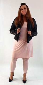 Leginsy&Spódniczka Róż Pudrowy PLUS SIZE. r60