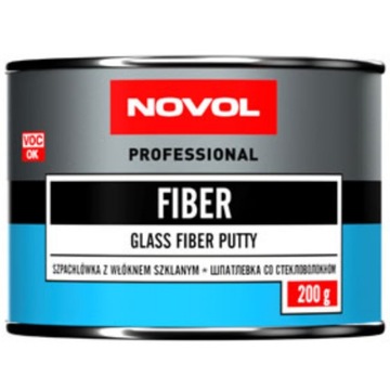ВОЛОКОННАЯ ШПАТЛЕВКА СО СТЕКЛОСТЕКЛОМ NOVOL 200г