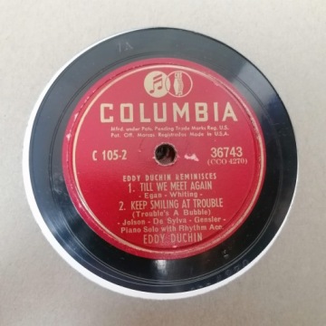 Альбом Duchin Remiscenses 4x10 дюймов Columbia C105