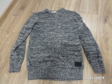 firmowy sweter męski-H&M-S