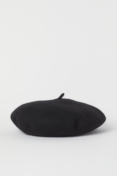 H&M PREMIUM wełniany beret onesize S M 52-58
