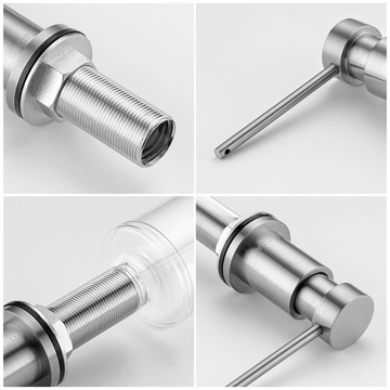 ДОЗАТОР ЖИДКОГО МЫЛА ДЛЯ РАКОВИНЫ 300МЛ с силиконовым шлангом 1,25М