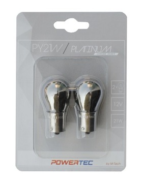 ZARÓWKA M-TECH 12V PY21W BAU15S CHROME 2SZT