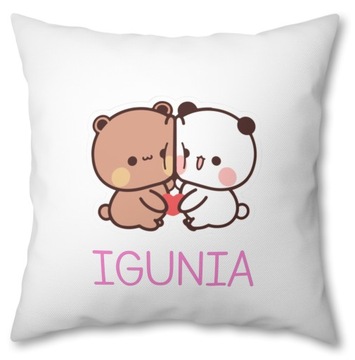 Poduszka + imię BUBU LOVES DUDU intstagram trend