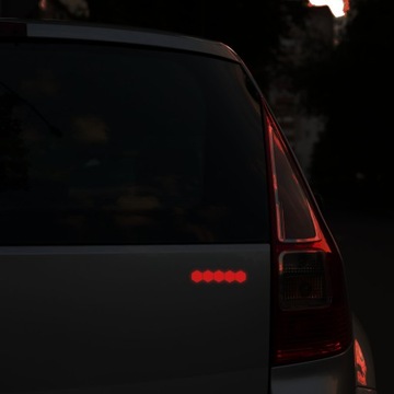 Светоотражающие наклейки HEXAGON для велосипедов, шлемов и автомобилей.