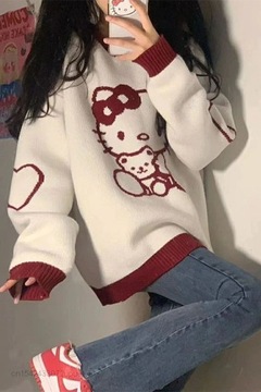 C21 Sweter ANIME Hello Kitty Harajuku Kawaii - S