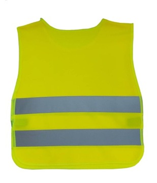 Светоотражающий жилет детский, желтый, ЛЮБОЙ ПРИНТ