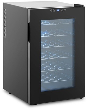 Холодильник для вина 6 полок LED 70л Черный