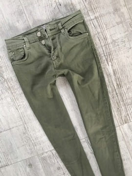 BERSHKA * spodnie jeans rurki * 36 S