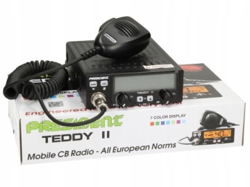 CB RADIO PRESIDENT TEDDY II 2 ASC VOX 12 В ПАЯНАЯ ВИЛКА ПРИЖИГАЛИ X6Y