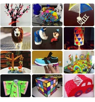 DŁUGOPIS 3D dla dzieci DRUKARKA 3D + WKŁADY Różowy