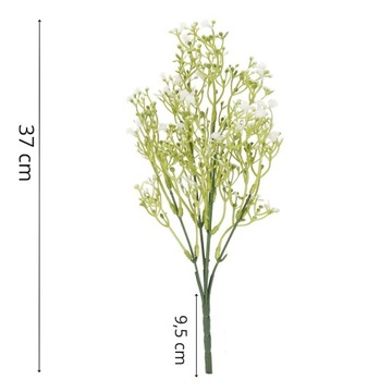 ИСКУССТВЕННЫЕ ЦВЕТЫ ДЛЯ ДЕКОРА ГИПСОВЫЙ БУКЕТ ВЕТКА ПЕРЕХОДНЫЙ ДЕКОР 37см