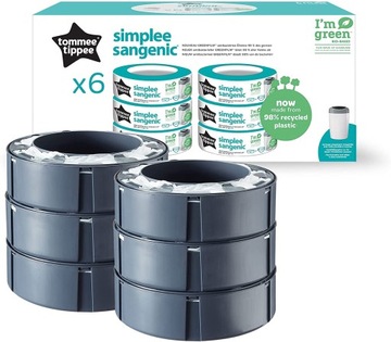 TOMMEE TIPPEE wkład SIMPLEE SANGENIC x6