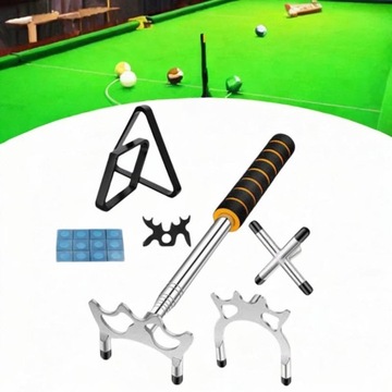 Бридж Выдвижной бильярдный кий Черный и серебряный бильярдный кий