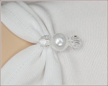 Komplet komunijny: Torebka do alby, wianek komunijny, okapnik i rękawiczki