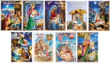 POCZTÓWKA KARTKA Boże Narodzenie ŚWIĘTA 50 SZTUK PLZ_GWRL_222