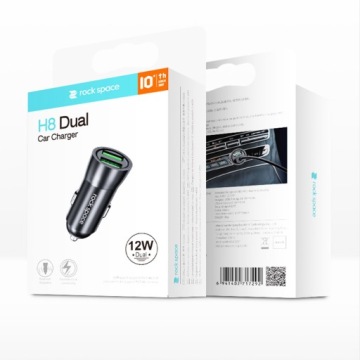 ROCK H8 Strong Автомобильное зарядное устройство ДЛЯ АВТОМОБИЛЯ 2x USB 2.4A 12/24V