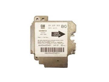 Sterownik Moduł Airbag 09229303 5WK42926 Opel Siemens