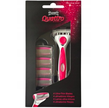 Zestaw WILKINSON Quattro for WOMEN 5xWkłady+Rączka