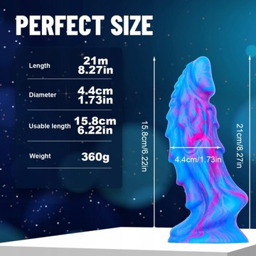 Silikonowy Penis Dragon Dildo z przyssawką Sex zab