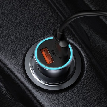 АВТОМОБИЛЬНОЕ ЗАРЯДНОЕ УСТРОЙСТВО BASEUS FAST ДЛЯ ТЕЛЕФОНА 2x USB МОЩНЫЙ ИСТОЧНИК ПИТАНИЯ 40 Вт