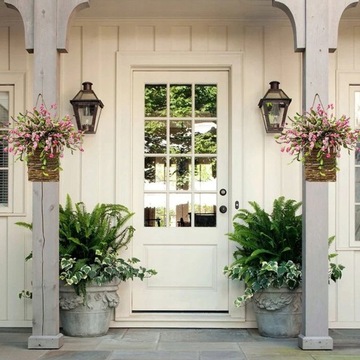 Пасхальный Венок Корзина Искусственные Цветы Висят