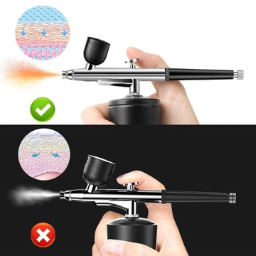 Электрический аэрограф-пистолет для нанесения аэрографа на ногти