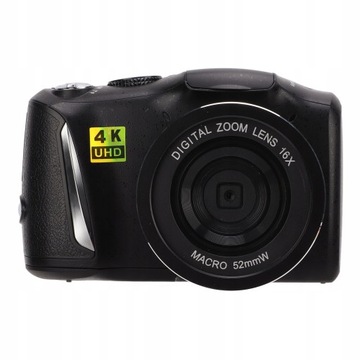 4K HD Digital Camera with 16X Zoom for Video Vlog